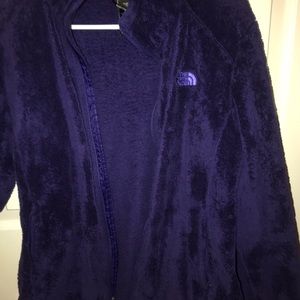 North Face fuzzy jacket
